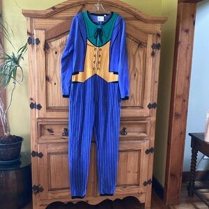 DC Comics The Joker purple green yellow long sleeve one piece pajamas size M
